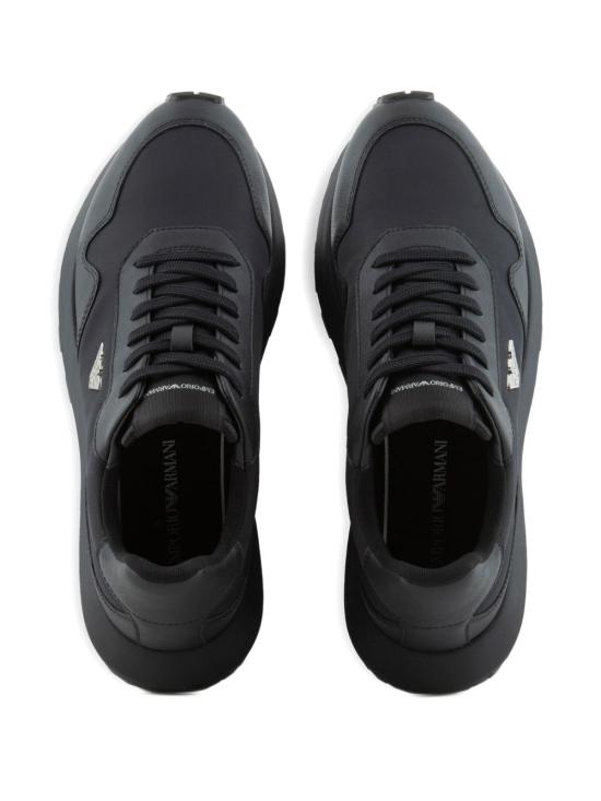 26FW 엠포리오 아르마니 스니커즈 EM003738 AF19532MC005 BLACK - EMPORIO ARMANI