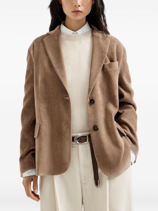 26FW 브루넬로 쿠치넬리 수트 자켓 MG5477201P C3368 BROWN - BRUNELLO CUCINELLI