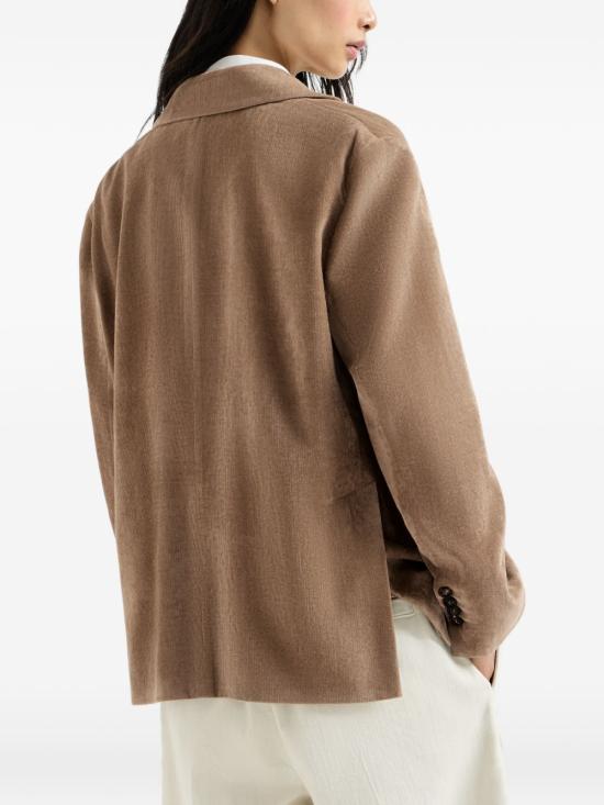 26FW 브루넬로 쿠치넬리 수트 자켓 MG5477201P C3368 BROWN - BRUNELLO CUCINELLI