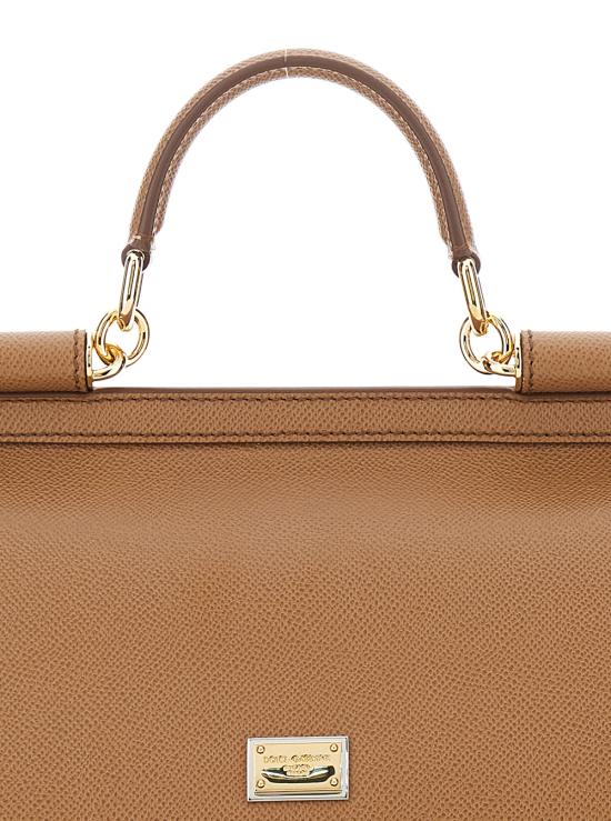 26FW 돌체앤가바나 라지 시실리 핸드백 BB6002B10018M417 Brown - DOLCE & GABBANA