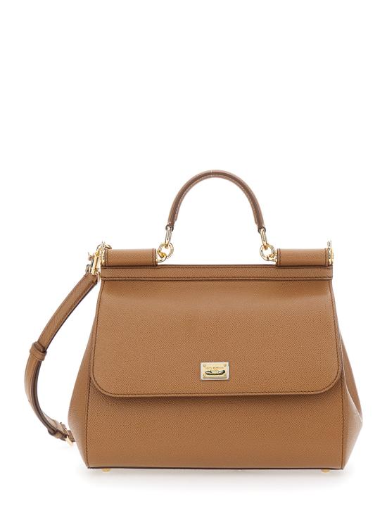 26FW 돌체앤가바나 라지 시실리 핸드백 BB6002B10018M417 Brown