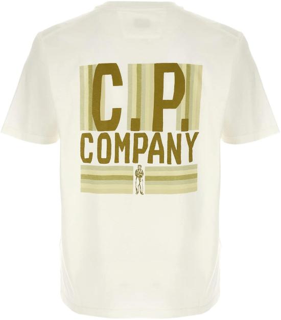 26SS 씨피 컴퍼니 30/1 Pd 저지 숏슬리브 티셔츠 20CMTS174A110579W WHITE - C.P. COMPANY