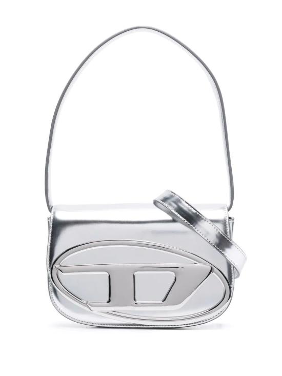 26SS 디젤 1DR 숄더백 인 미러드 레더 X08396 PS202 H0535 SILVER