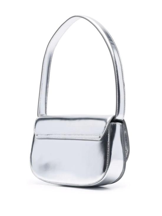 26SS 디젤 1DR 숄더백 인 미러드 레더 X08396 PS202 H0535 SILVER - DIESEL