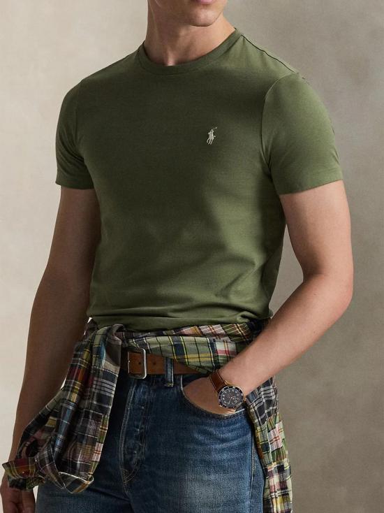 26SS 폴로 랄프로렌 포니로고 자수 반팔 티셔츠 710671438 522 GREEN - POLO RALPH LAUREN
