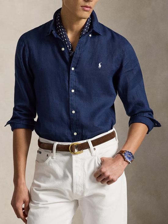 26SS 폴로 랄프로렌 긴팔 셔츠 710968915 506 NAVY - POLO RALPH LAUREN
