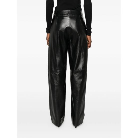 26FW 막스마라 스튜디오 스트레이트 팬츠 MSTLEGNO 013F 004 BLACK - MAX MARA STUDIO