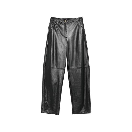 26FW 막스마라 스튜디오 스트레이트 팬츠 MSTLEGNO 013F 004 BLACK