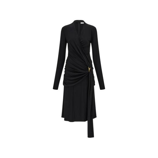 26FW 살바토레 페라가모 미디 원피스 13I488 0795897 NERO BLACK