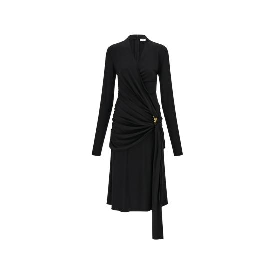26FW 살바토레 페라가모 미디 원피스 13I488 0795897 NERO BLACK