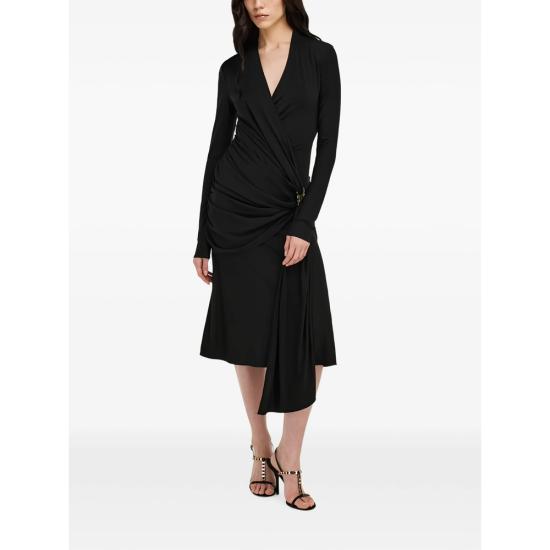 26FW 살바토레 페라가모 미디 원피스 13I488 0795897 NERO BLACK - SALVATORE FERRAGAMO