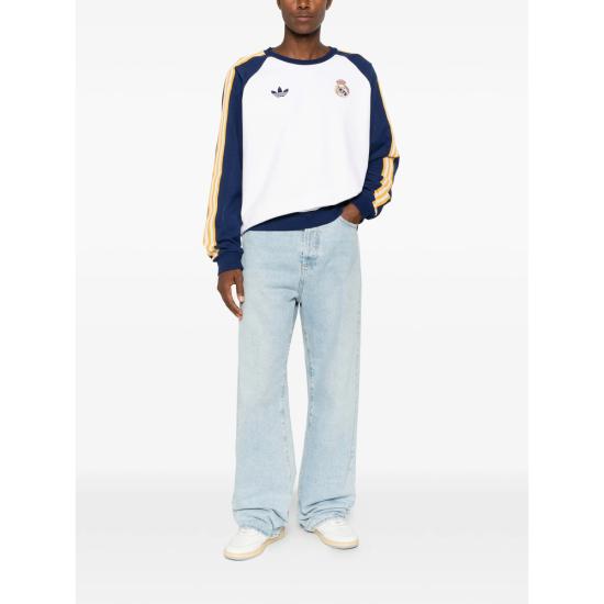 26SS 아디다스 긴팔 티셔츠 JZ9153 WHITE BLUE - ADIDAS