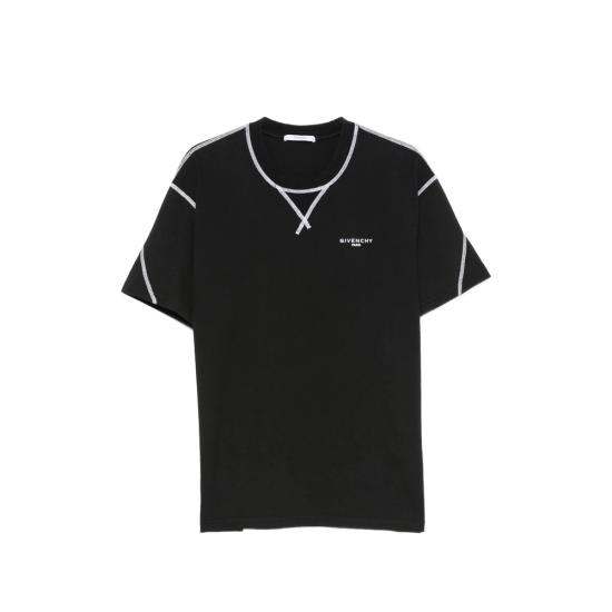 26FW 지방시 반팔 티셔츠 BM71P53YR8 001 BLACK
