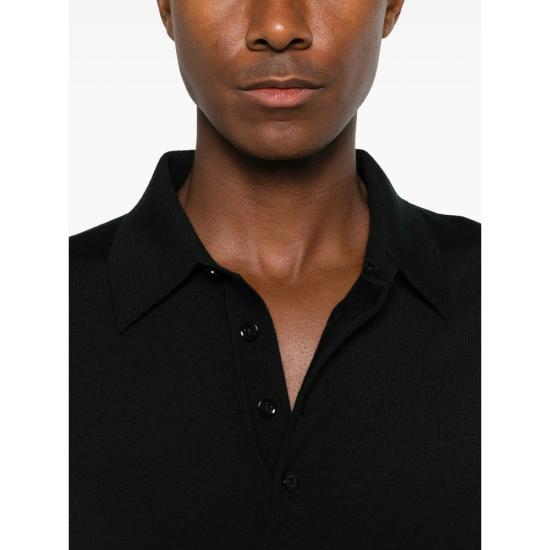 26FW 톰포드 폴로 티셔츠 YMW103 KPL053 NAA BLACK - TOMFORD