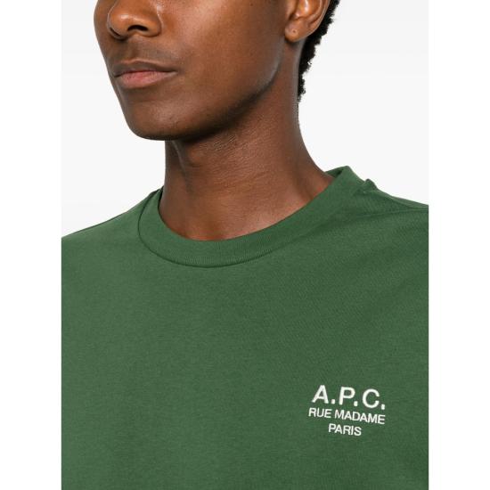 26FW 아페쎄 루 마담 스탠다드 티셔츠 COHBU M26388 KMA GREEN - A.P.C.