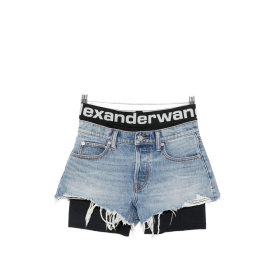 26FW 알렉산더 왕 데님 숏팬츠 4DC3264302 427D BLUE