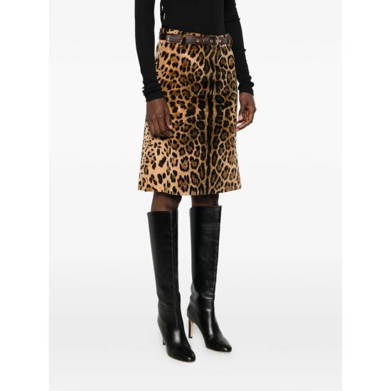 26FW 막스마라 스튜디오 미디 스커트 MSTFALANGE 368 001 NEUTRALS BLACK - MAX MARA STUDIO