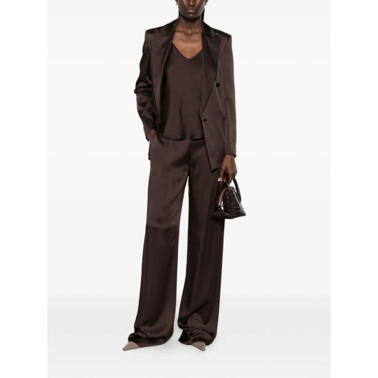 26FW 막스마라 스튜디오 팔라초 팬츠 MSEALPACA 490 060 BROWN - MAX MARA STUDIO