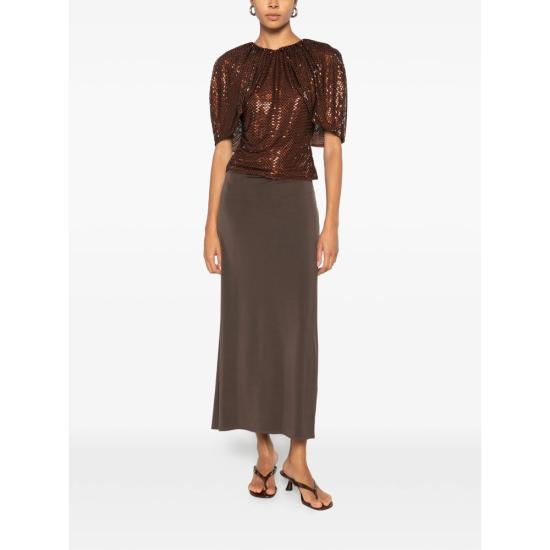 26FW 셀프 포트레이트 블라우스 PF26 054T BR BROWN - SELF PORTRAIT