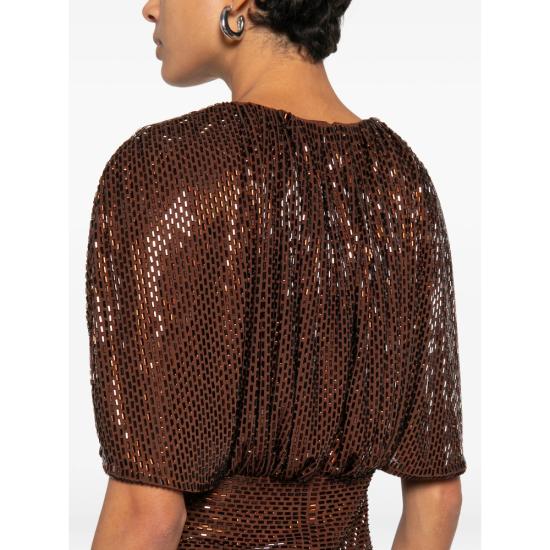 26FW 셀프 포트레이트 블라우스 PF26 054T BR BROWN - SELF PORTRAIT