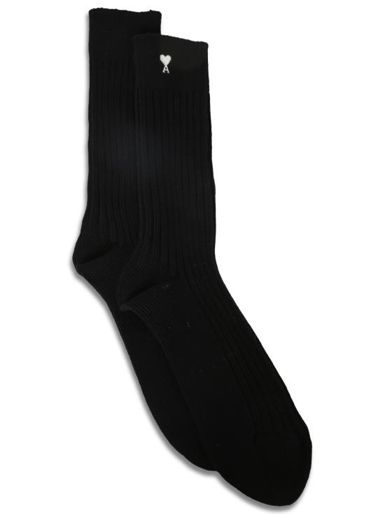 26SS 아미 스몰 하트 로고 삭스 USC611 AK0007 012 Black