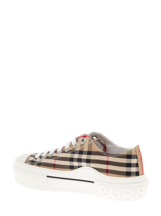 26FW 버버리 체크 코튼 스니커즈 8050506A7028 Beige - BURBERRY