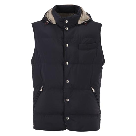 26FW 브루넬로 쿠치넬리 패딩 조끼 MV4081628 NAVY