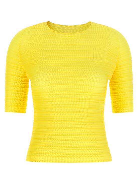 26SS 이세이 미야케 반팔 티셔츠 IM66FJ65650 Yellow
