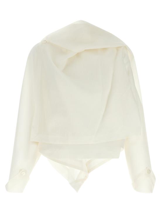 26SS 이세이 미야케 블라우스 IM66FJ56601 White