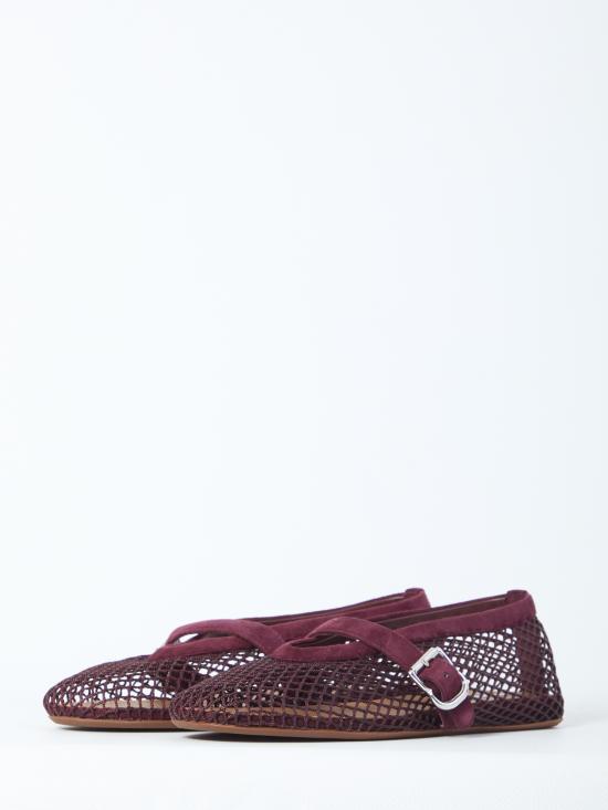 26FW 알라이아 피쉬넷 발레 플랫 AA3A029TK061 BORDEAUX - ALAIA