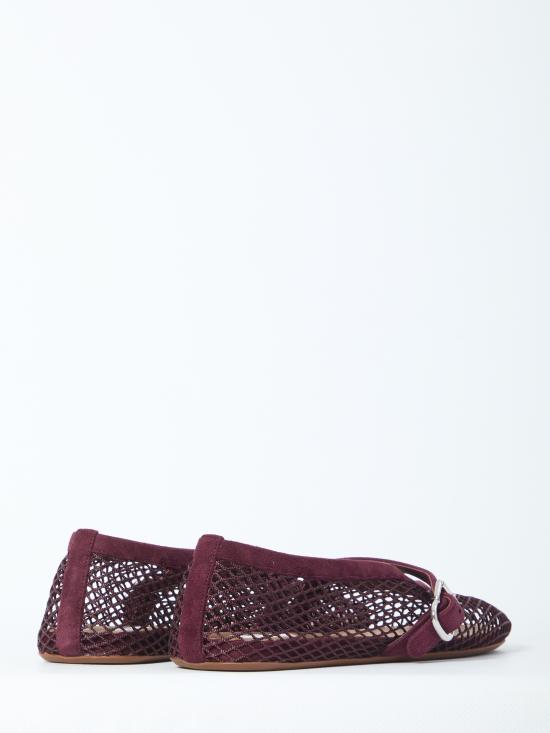 26FW 알라이아 피쉬넷 발레 플랫 AA3A029TK061 BORDEAUX - ALAIA