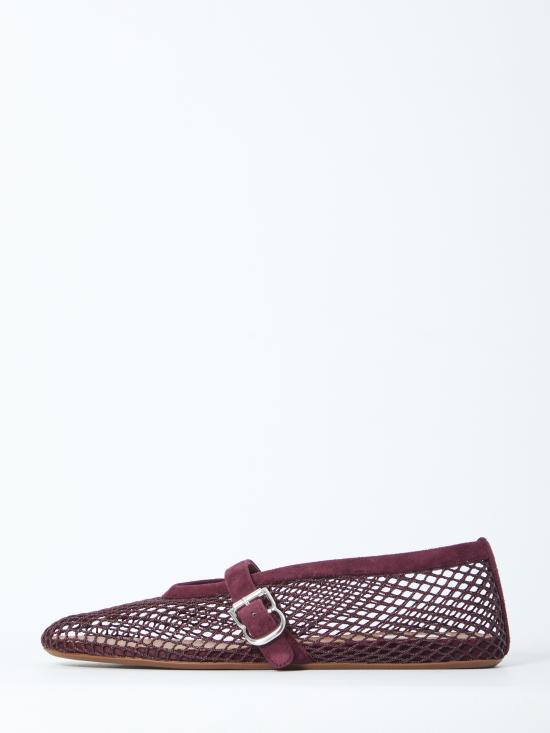 26FW 알라이아 피쉬넷 발레 플랫 AA3A029TK061 BORDEAUX - ALAIA