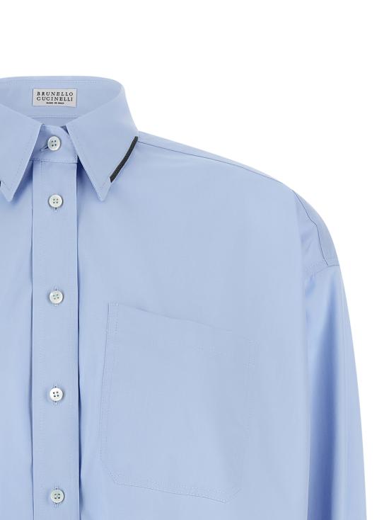 26FW 브루넬로 쿠치넬리 셔츠 MH772M1O16C172 Light Blue - BRUNELLO CUCINELLI