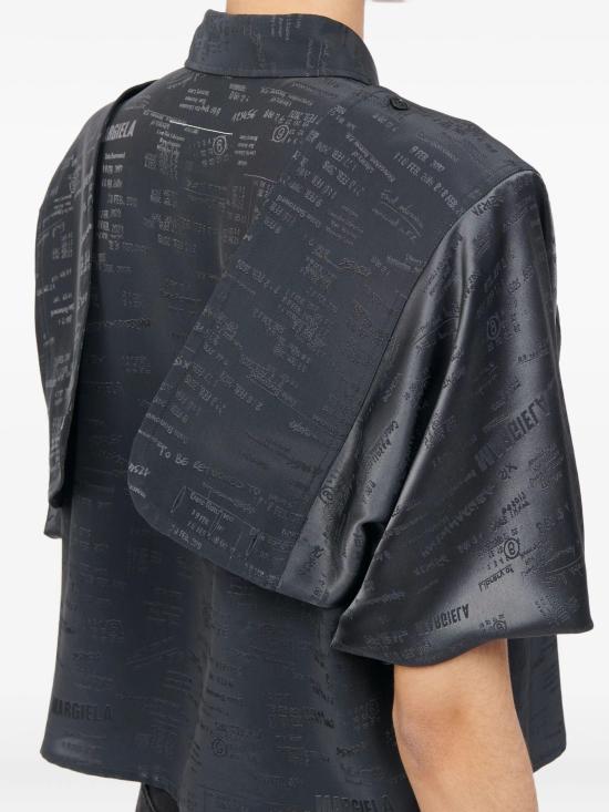 26SS MM6 메종마르지엘라 자카드 컨버터블 셔츠 S52DT0044M35737 AB024798 40 - MM6 MAISON MARGIELA