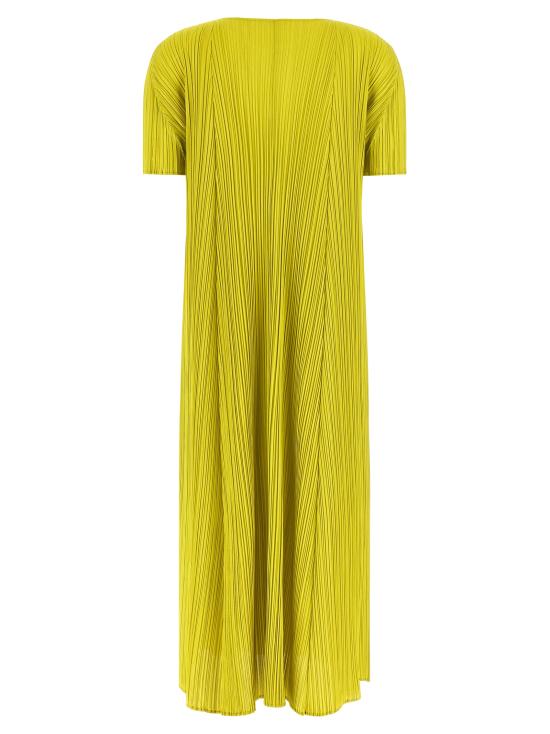 26SS 플리츠플리즈 멜로우 플리츠 플레어 미디 원피스 PP66JH28458 Green - PLEATS PLEASE