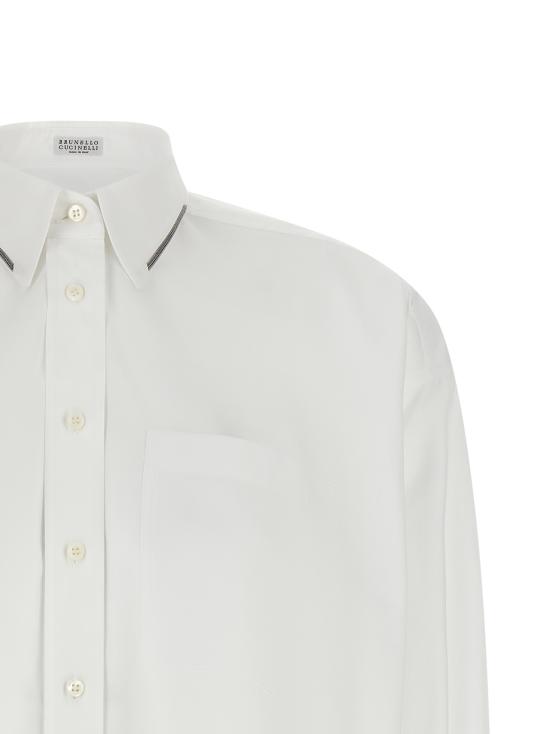 26FW 브루넬로 쿠치넬리 셔츠 MH772M1O16C159 White - BRUNELLO CUCINELLI