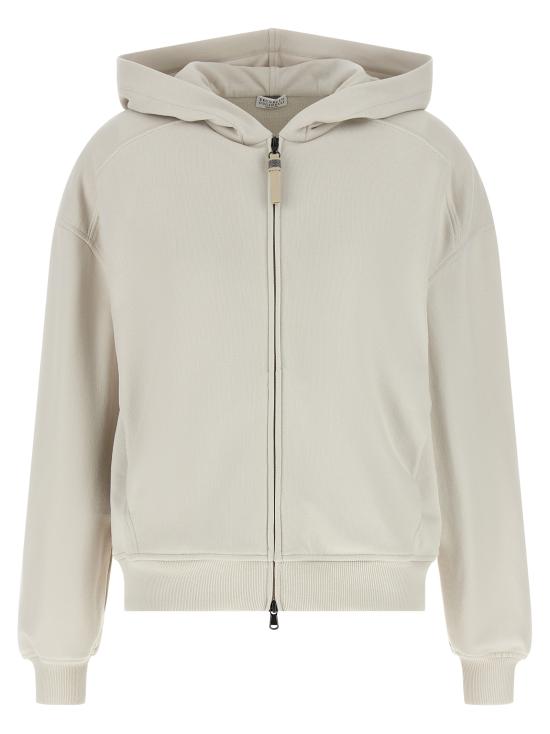 26FW 브루넬로 쿠치넬리 후드 티셔츠 MN05NHF406C9443 Beige