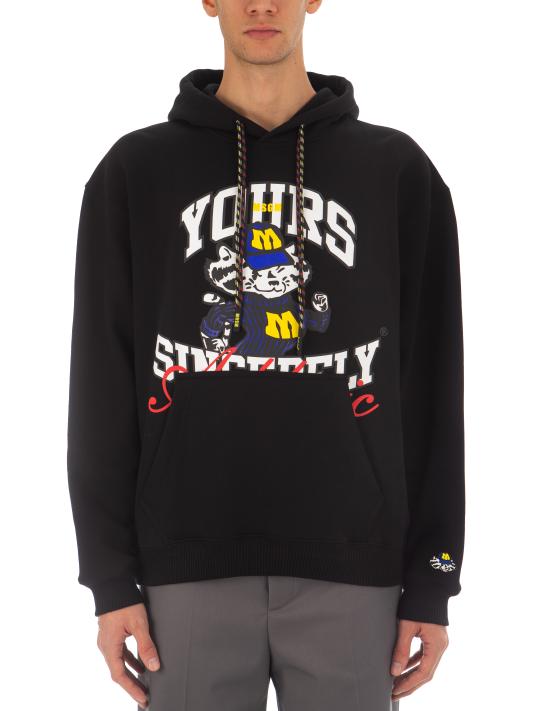  엠에스지엠 후드 티셔츠 3540MM85 237795 99 NERO - MSGM