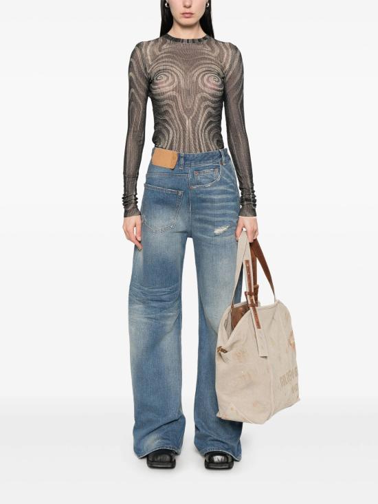 26FW MM6 메종마르지엘라 Twist 와이드레그 진 S52LA0243M30016 AB024791 25 - MM6 MAISON MARGIELA