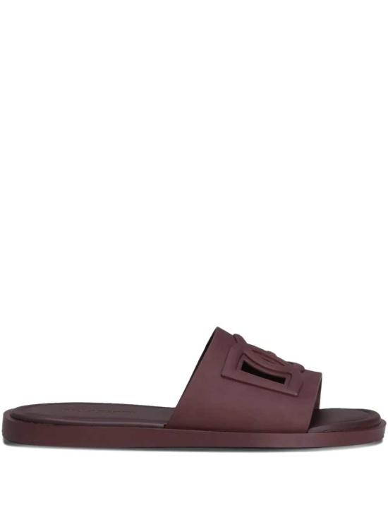 26FW 돌체앤가바나 러버 비치웨어 슬리퍼 CS2215AN994 80308 BORDEAUX