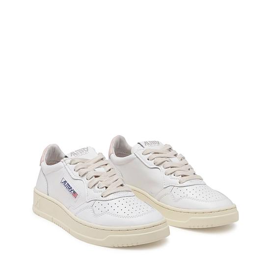 26FW 오트리 메달리스트 로우 AULW LL16 LEAT LEAT WHT PINK - AUTRY