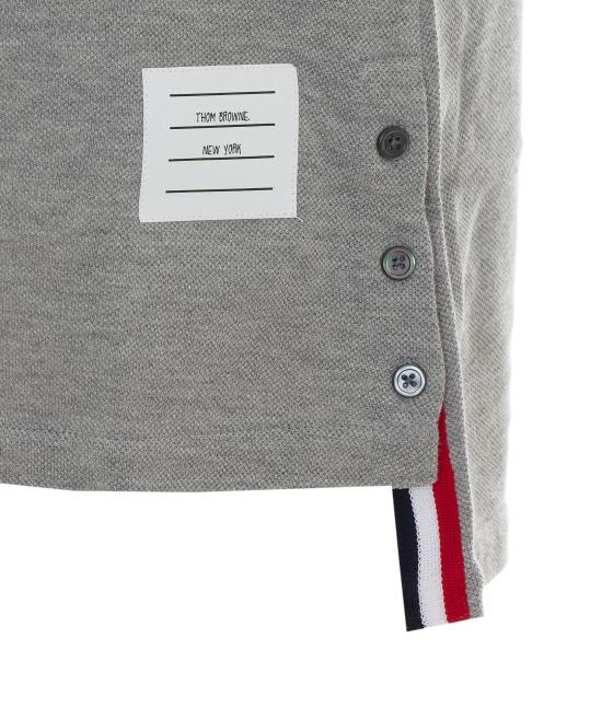 26FW 톰브라운 클래식 피케 스트라이프 폴로 드레스 FJD027A 00050055 Grey - THOM BROWNE