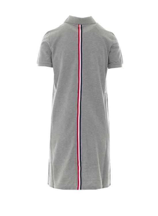 26FW 톰브라운 클래식 피케 스트라이프 폴로 드레스 FJD027A 00050055 Grey - THOM BROWNE