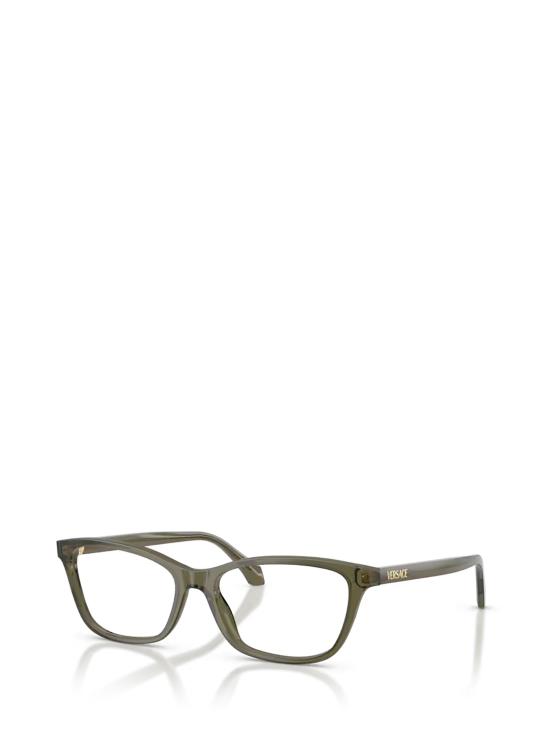 26FW 베르사체 안경 VE3375 5542 TRANSPARENT DARK GREEN - VERSACE