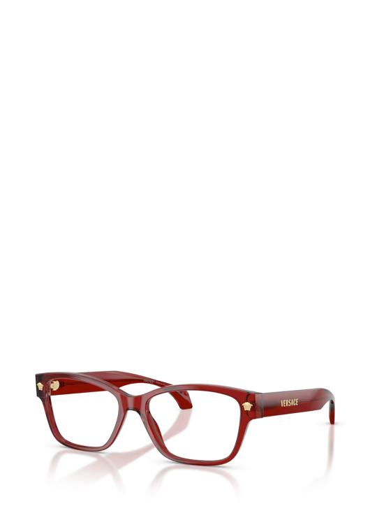 25FW 베르사체 안경 VE3392 5540 TRANSPARENT BURGUNDY - VERSACE