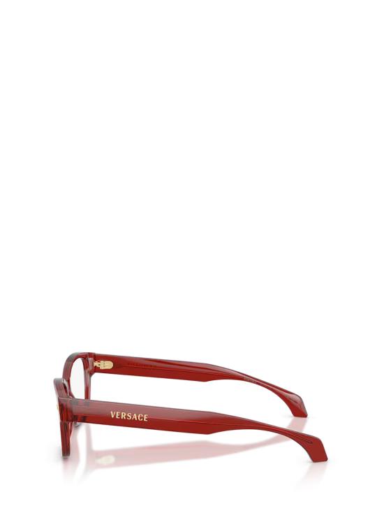 25FW 베르사체 안경 VE3392 5540 TRANSPARENT BURGUNDY - VERSACE