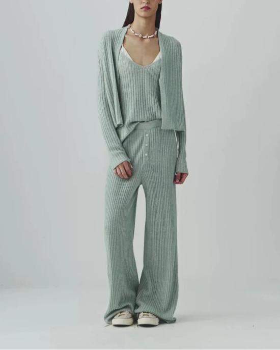  게스트 인 레지던스 팔라초 팬츠 립 에브리웨어 팬츠 그린 - GUEST IN RESIDENCE
