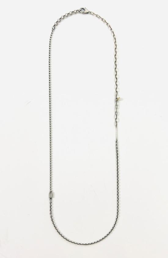  타이틀 오브 워크 브레이슬릿 작품 제목: 혼합 금속 18K 멀티 랩  536 - TITLE OF WORK