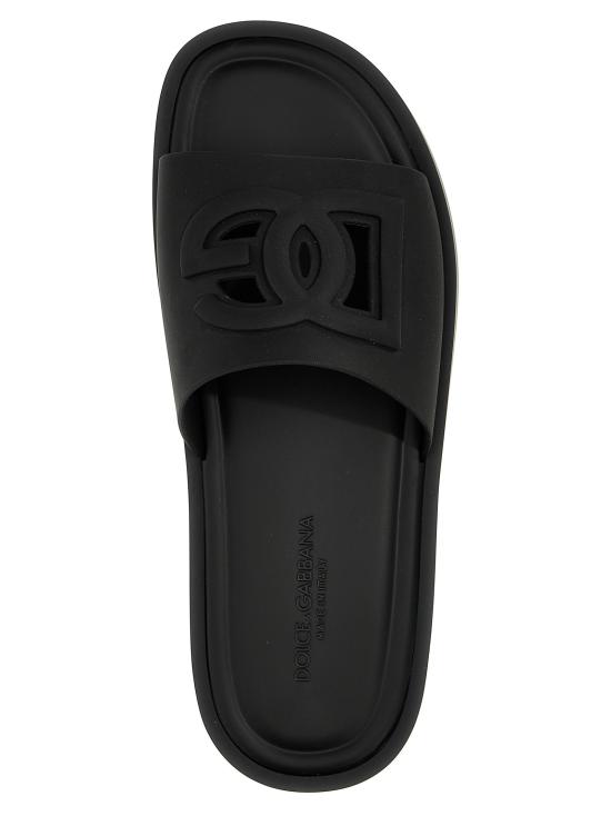 26FW 돌체앤가바나 러버 비치웨어 슬리퍼 CS2215AN99480999 - DOLCE & GABBANA
