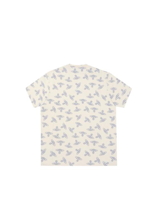  비비안웨스트우드 코튼 저지 로고 프린트 반팔 티셔츠 3I01000S J0079 B303 BIANCO MULTI - VIVIENNE WESTWOOD
